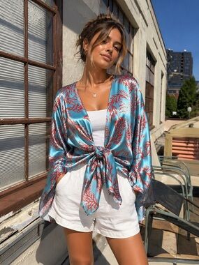 Aum-Couture Silk Wrap Blouse